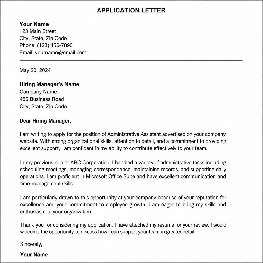 Job seeker drafting a tailored application letter with quantifiable achievements