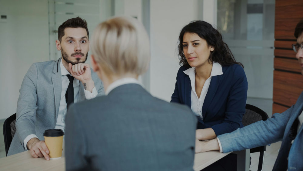 Denver hiring manager interviewing a candidate presented by Frontline Source Group staffing firm recruiters