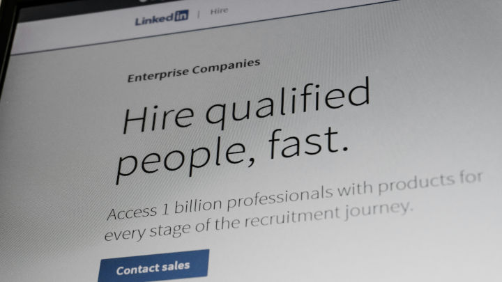 Frontline Source Group recruiter sourcing professional candidates on LinkedIn for direct hire and referral pipeline